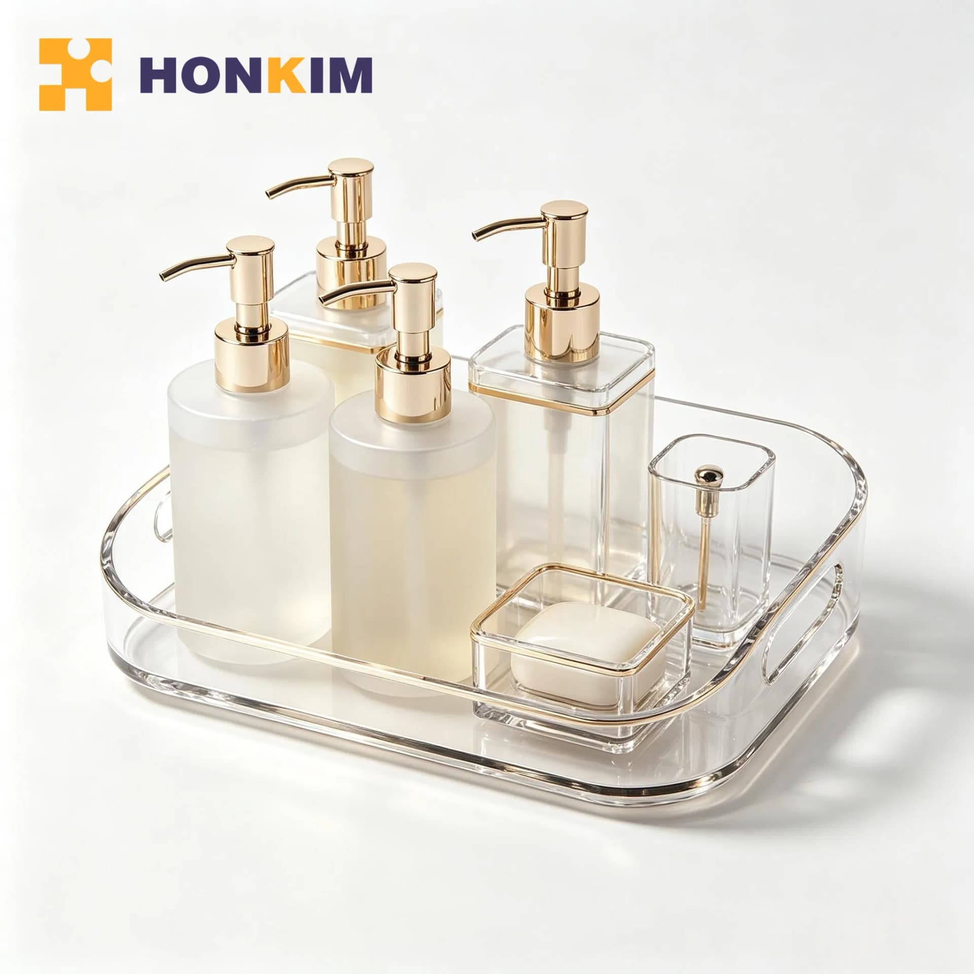 High Transparent Acrylic Storage Tray Custom Color Wholesale Home Vanity Table Decor