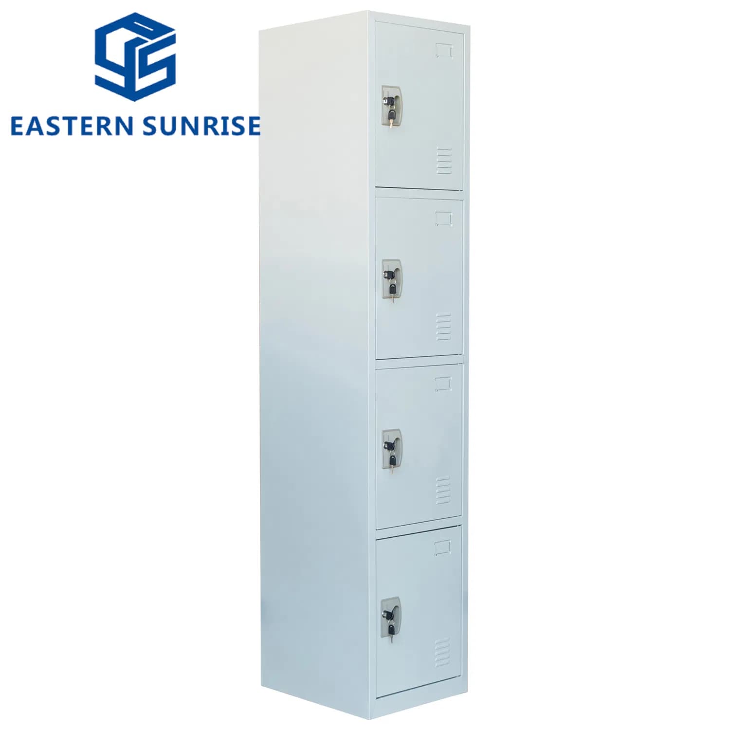 Super-Quality Large-Capacity 4 Door Metal Storage Locker with 3 Height Adjusted Sheleves