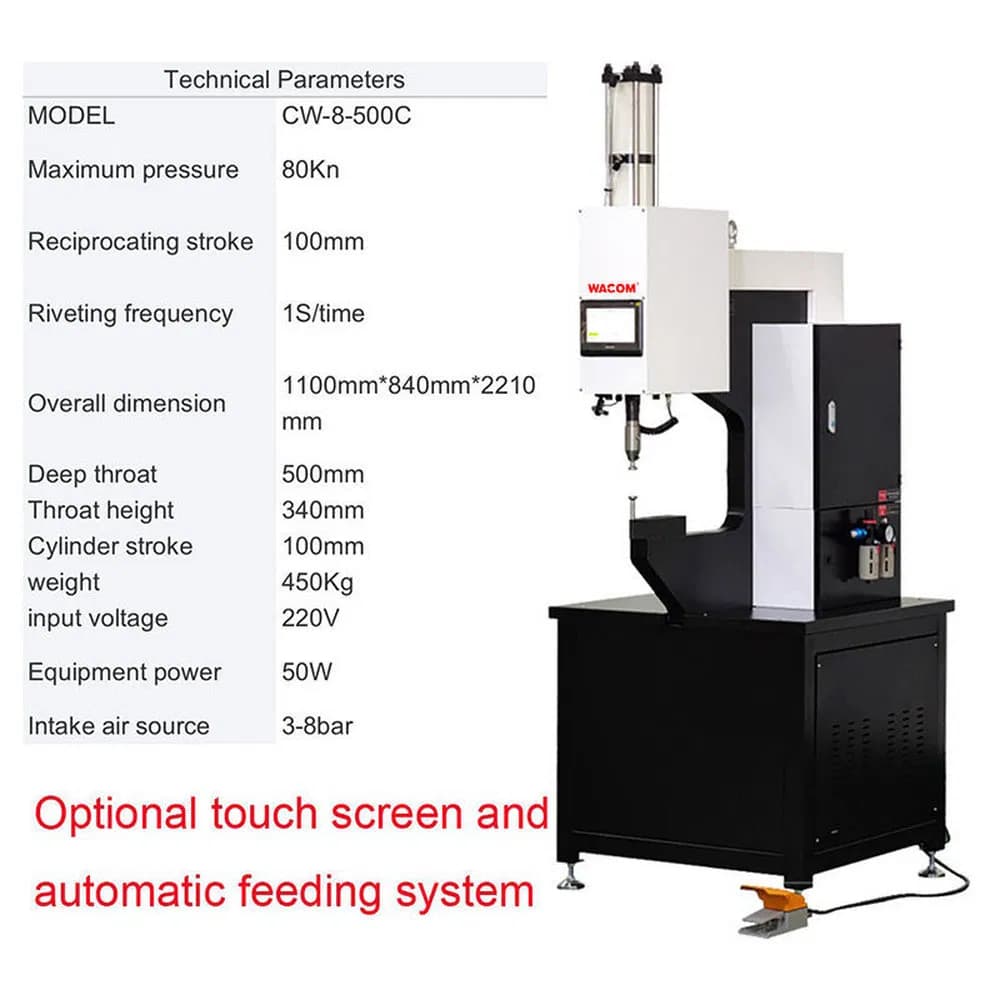 Safe Practical Automatic Pneumatic Riveting Machine for Manufacturing Plant