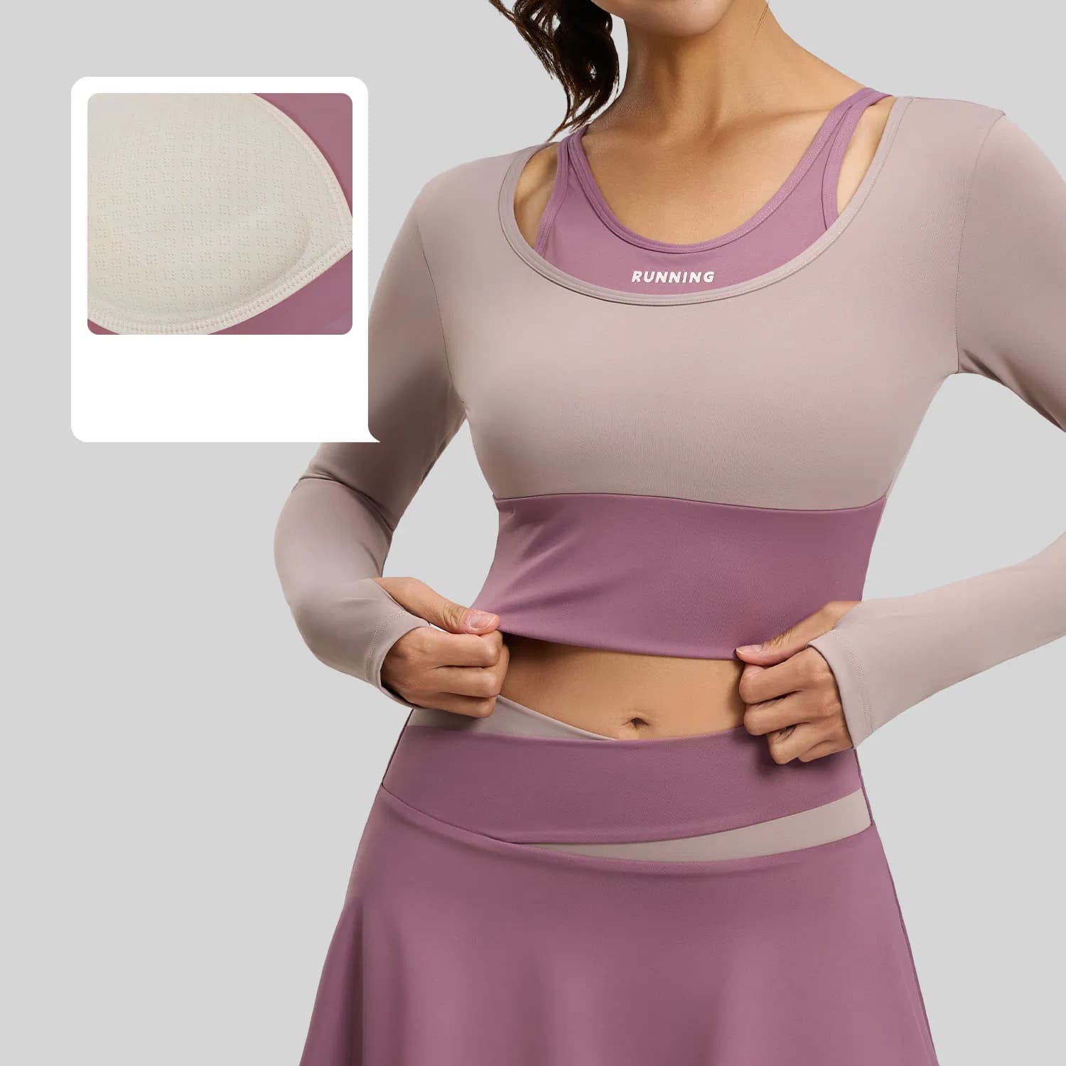 New Yoga Top - Washed T-Shirt - Sports T-Shirt with Print