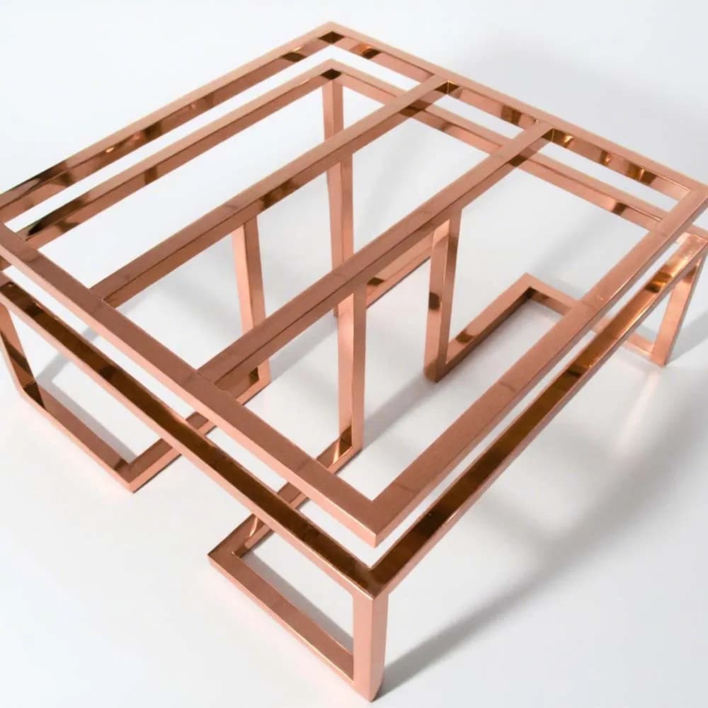 Custom Steel Sheet Metal Frame Laser Welding Electroplating Fabrication for Table Legs