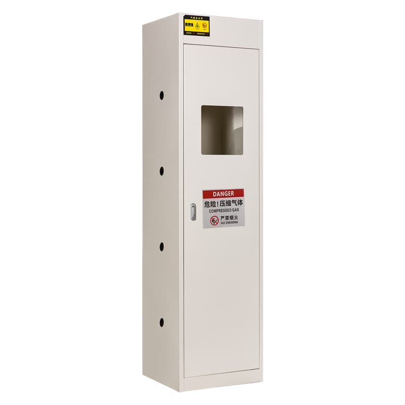 Single Cylinder Fireproof Explosion Proof Steel Safety Gas Cylinder Cabinet with Exhaust Vent