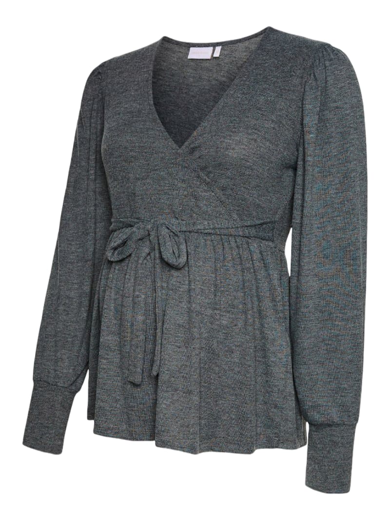 Versatile Deep V Neck Maternity Top for Trendy Moms-to-Be