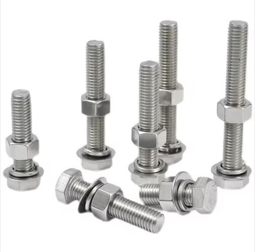 High-Quality Stainless Steel Hex Bolt and Nut Assembly