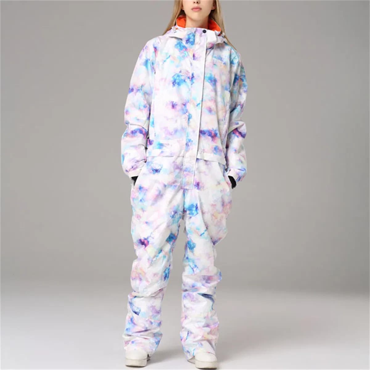 SJ-HX1004 Custom Logo windproof and waterproof Snowboarding skiing snow jumpsuit