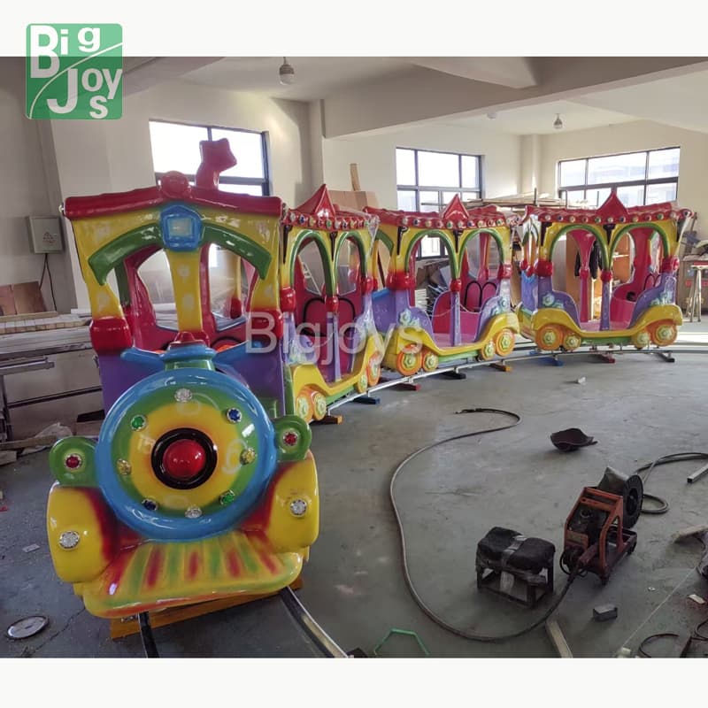 High Quality Funfair Rides 14 Seats Kids Luxury Track Train on Sale