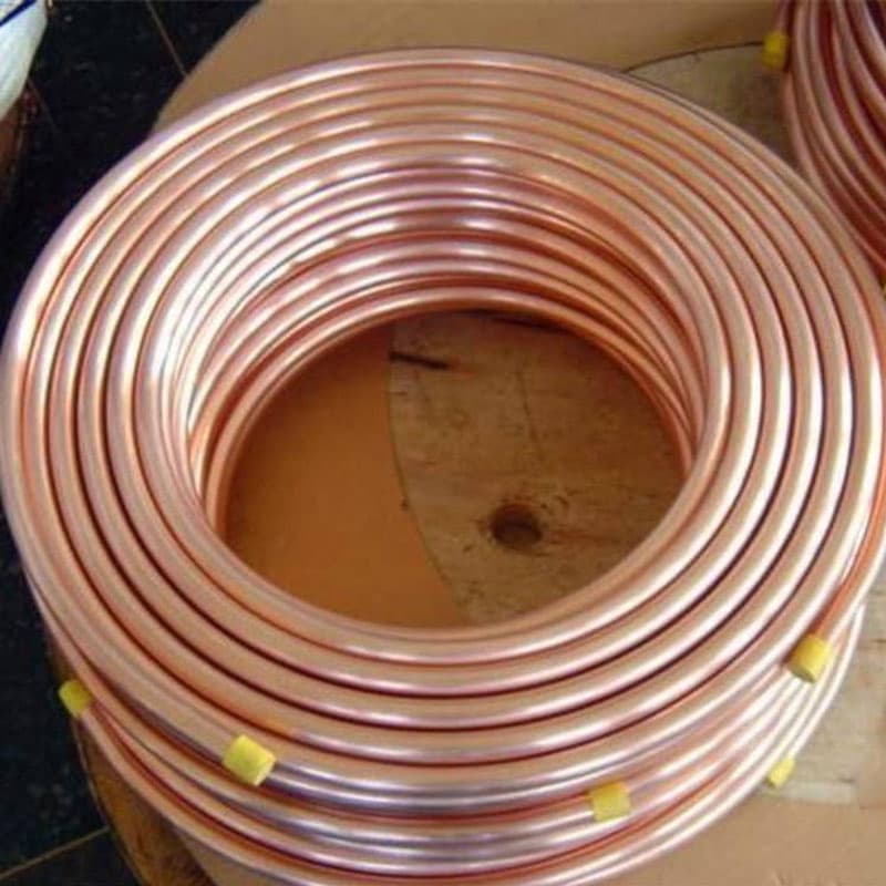 Hot Sale T2 Copper Pipe Water Gas Straight Copper Tube 1/2 1/4 3/8 7/8 Inch Copper Plumbing Tube