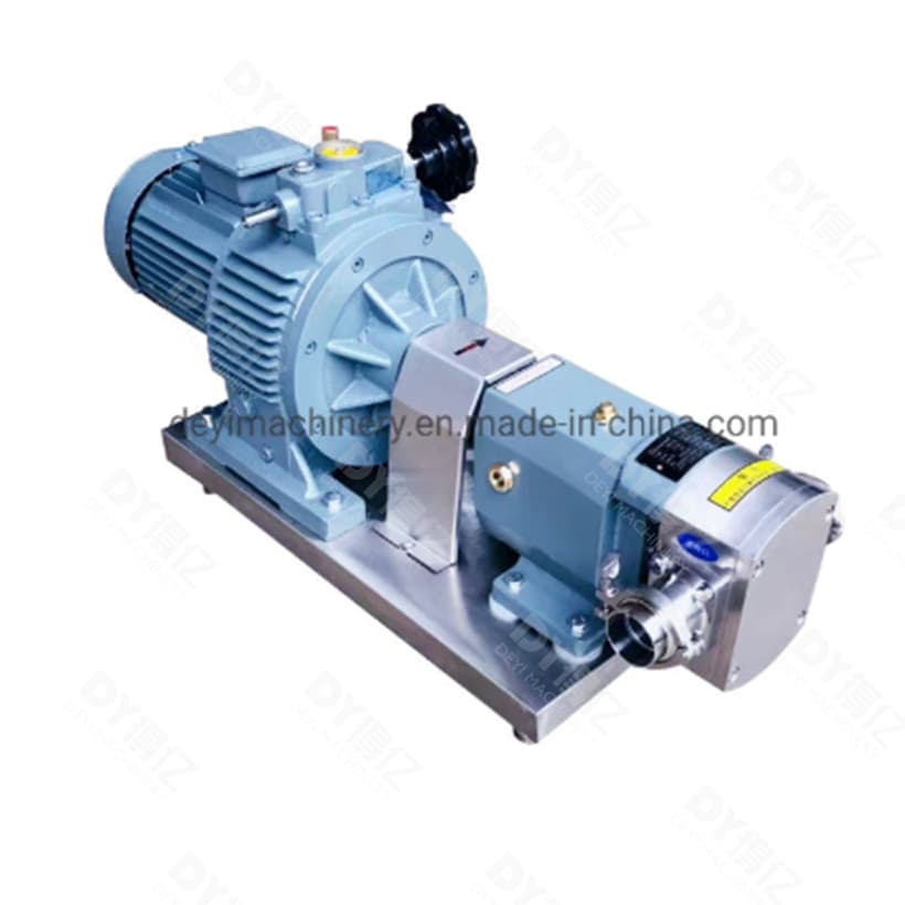 Stainless Steel High Viscosity Hygienic Grade Rotor Pump