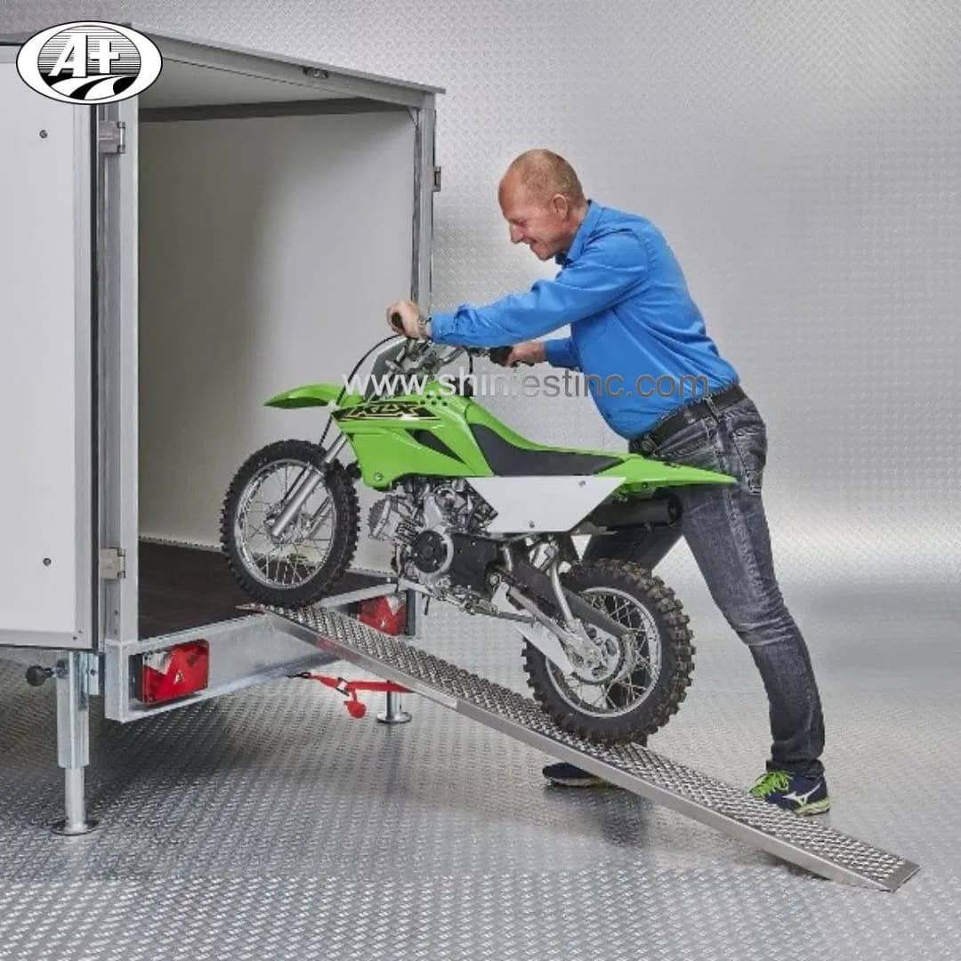 Heavy Duty Anti-Slip Perforated Steel Loading Ramps for ATV and Trailer