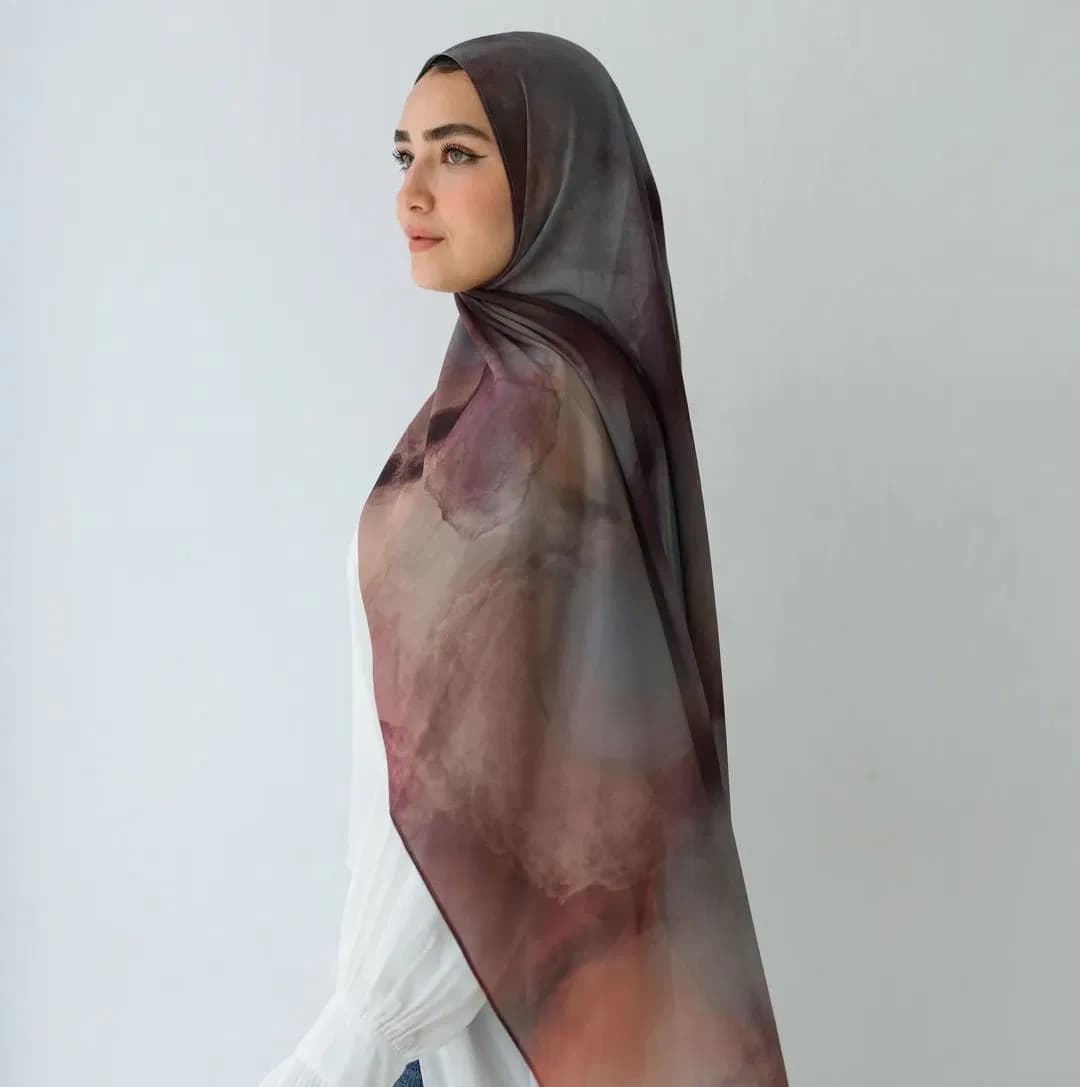 Printed Modal Hijab Scarf Soft Breathable Muslim Women Hijab Custom Print Modal