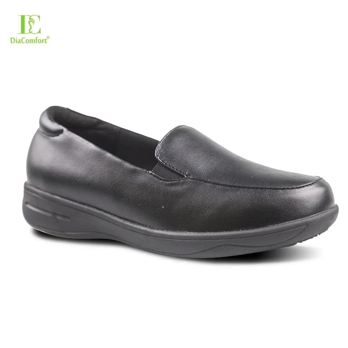 Diabetic Shoes Microfiber Upper Flat Casual Walking Shoes