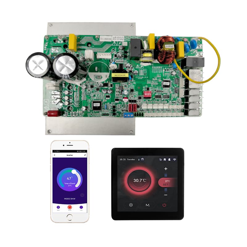 Customized Commercial Air to Water DC Inverter Heating Heat Pump Controller Control Board PCBA
