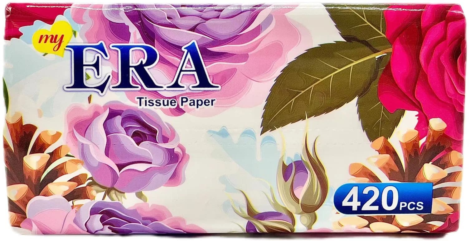 Biodegradable Extractive Facial Tissue Boxed Disposable Refreshing Cotton Face Towel