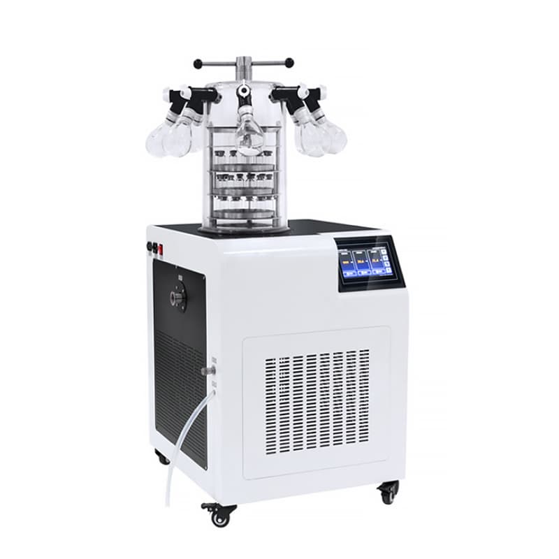China Lab Scale Pharmaceutical Freeze Dryer Machine Lyophilizer for for Bacterium