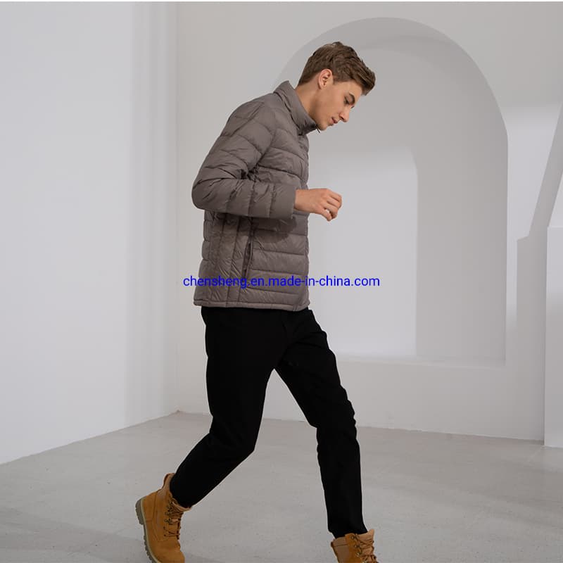 Windproof Metallic Down Coat Hoodies Men Down Jacket Men's Winter Custom Top Quality Padded Down Bomber Quilted Jacket