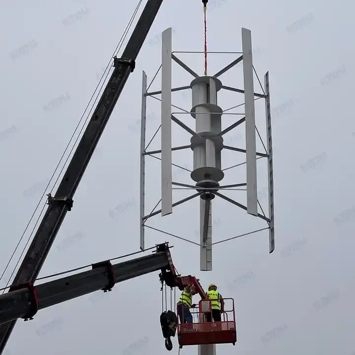 Vertical Windturbine 10kw with 5kw Solar Wind Turbine off/on Grid