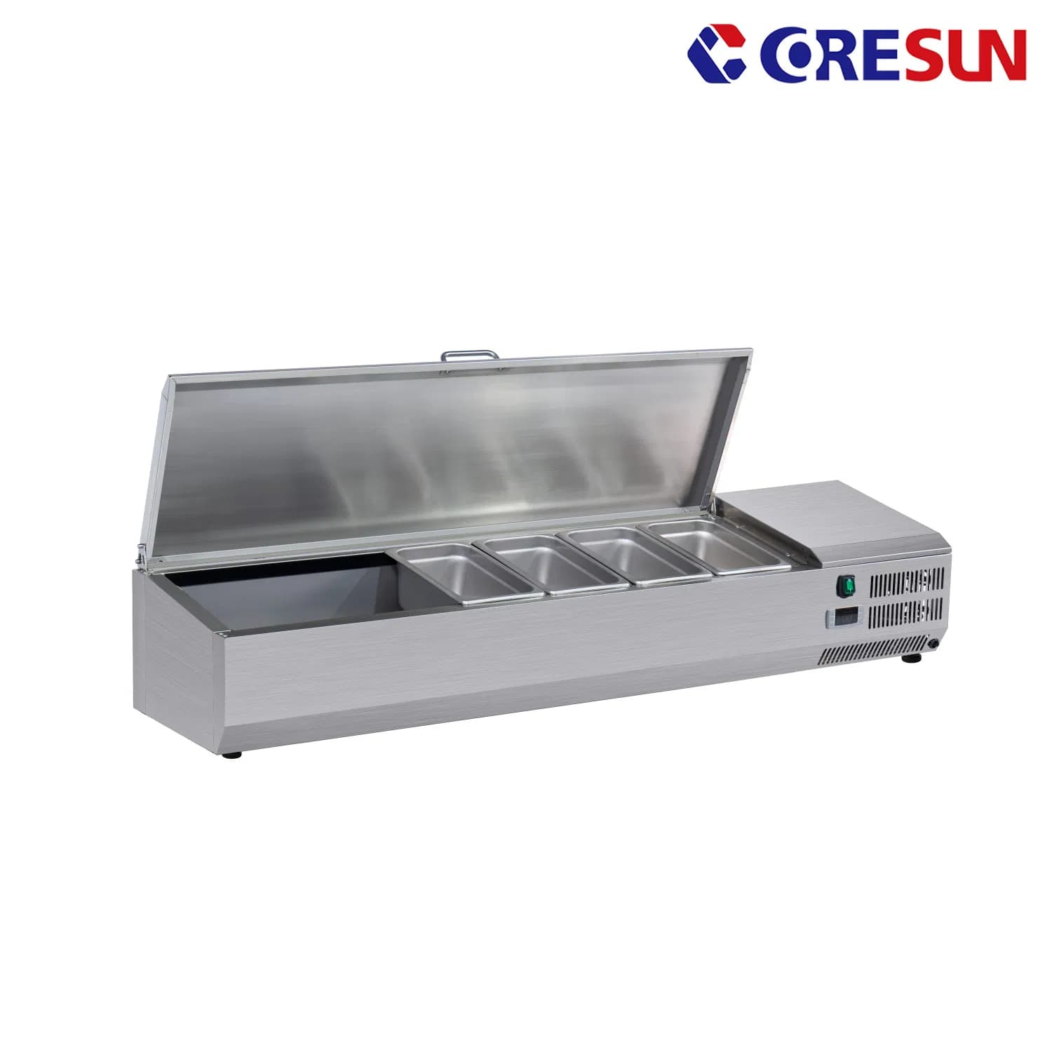 Gn Pans Deli Pizza Snack Prep Table Top Displeay Cooler Kitchen Refrigerator