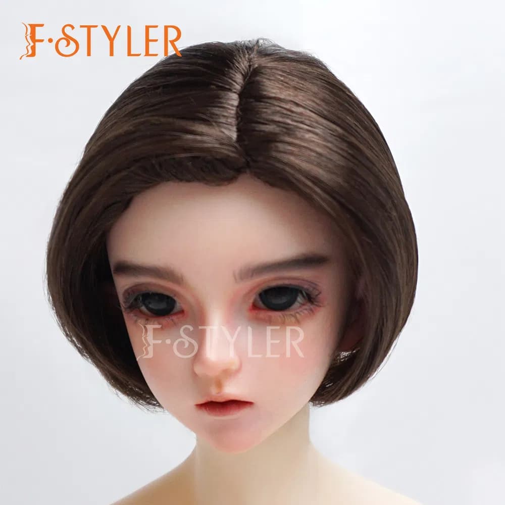 Fstyler Dolls Wig for BJD Wholesale Bulk Sale Popular Color Dark Brown Hair