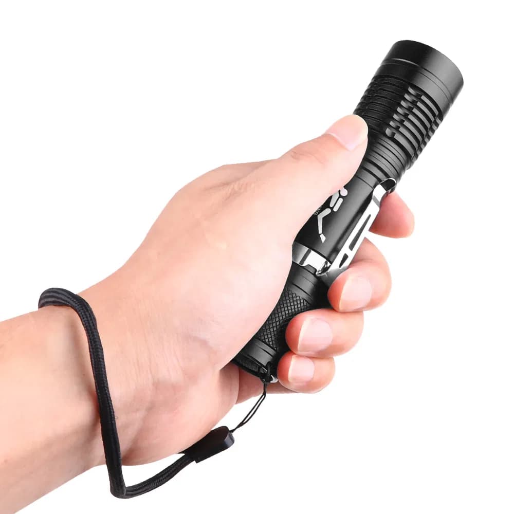 Super Bright P20 Wick Mini Professional Diving Light with Hand Rope LED Flashlight