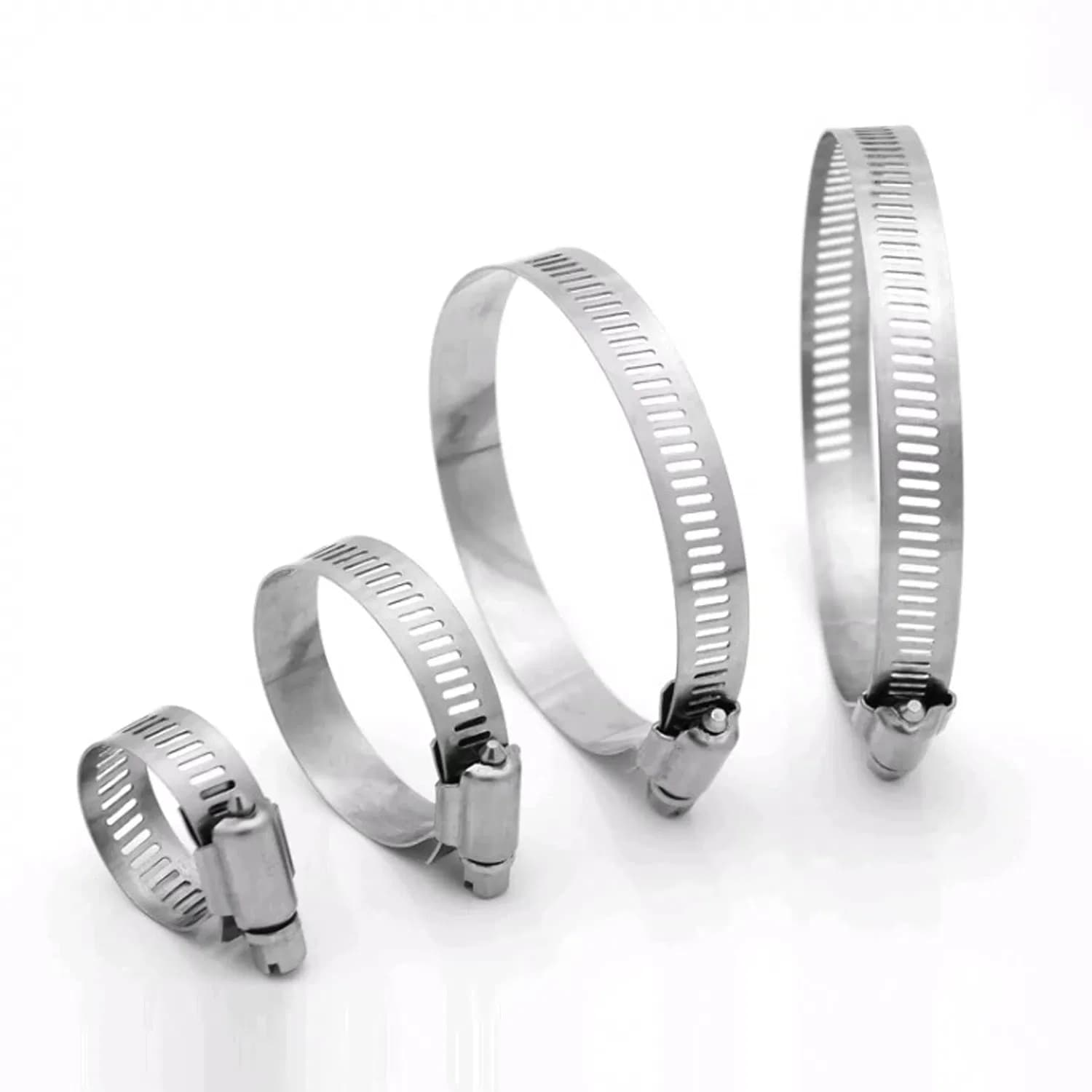 China Factory Produces Stainless Steel Clamp Hose Fastening Clamp Strong Grip