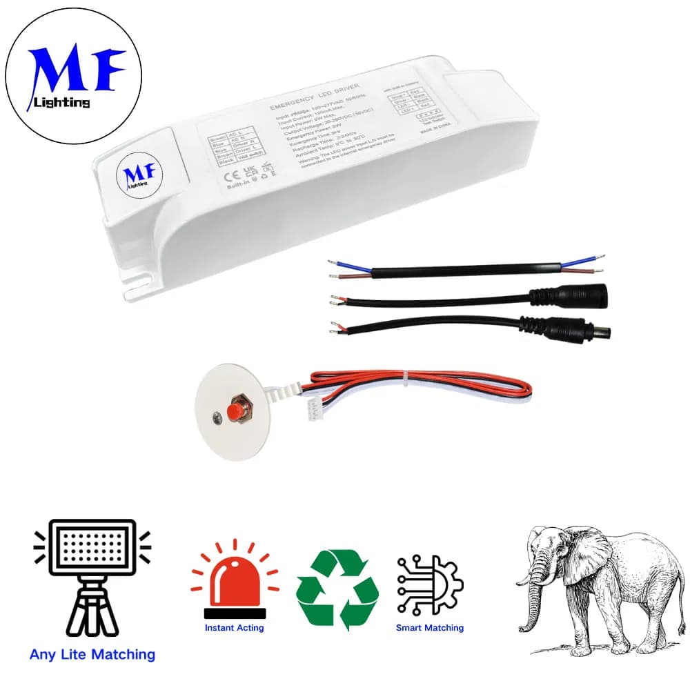 Factory Price IP20 Panic Emergency Powerpack Emergency Light Kit LED Emergency Driver for Triproof Light Down Light Ceiling Light Highbaylight Panel Light