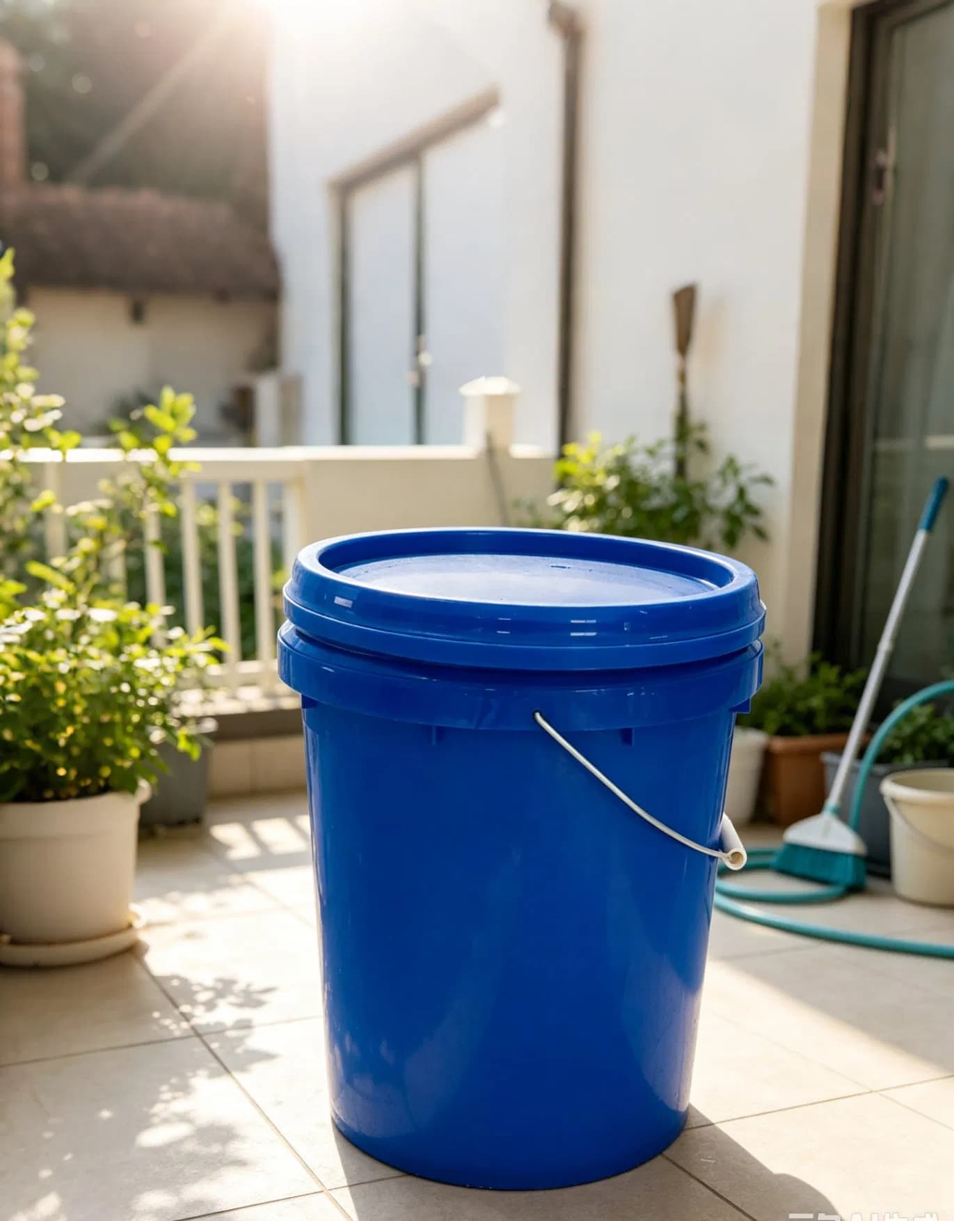 Eco-Friendly 18L Plastic Round Buckets for Easy Waste Management