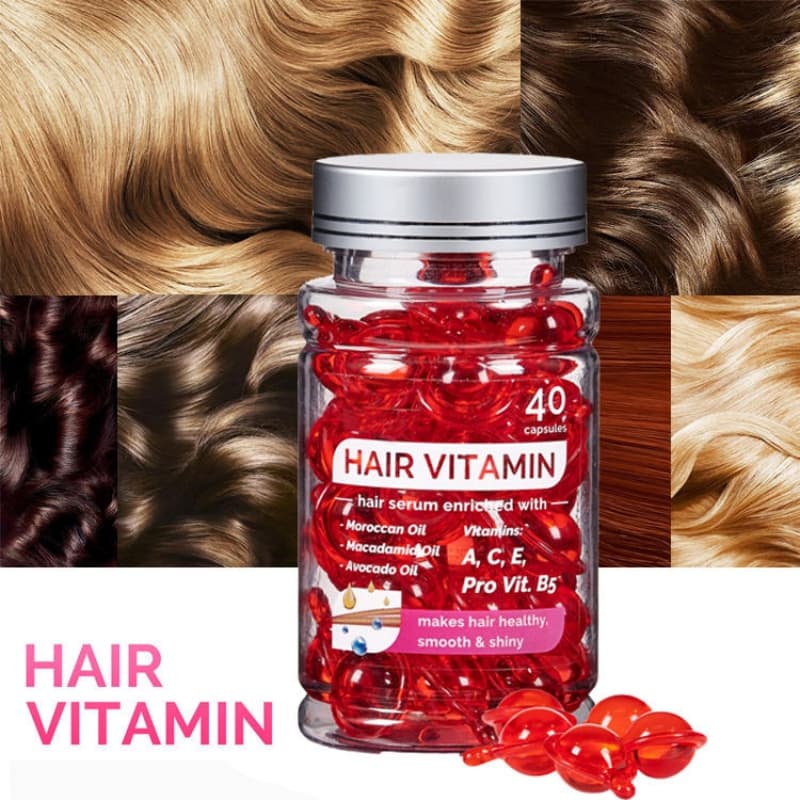 Wholesale Private Label Argan Oil Hair Vitamin Oil Hair Gloss Treatment No Rinse Professional Vitamins Hair Care Serum