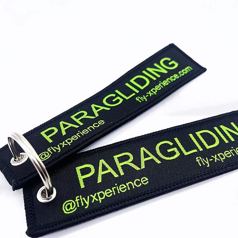 Custom Anime Logo Embroidery Keychains for Luggage Accessories