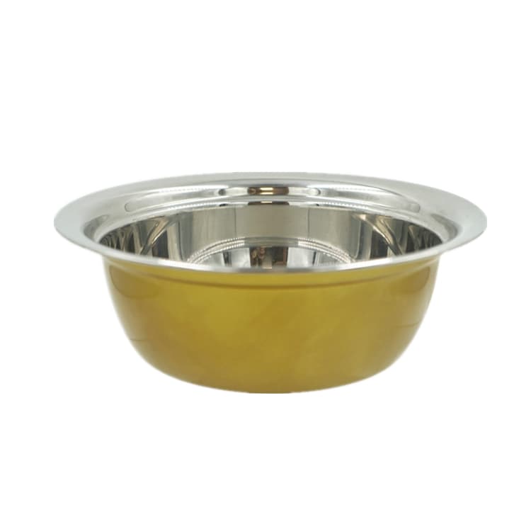 Big Mixing Bowls Large Fruit Stainless Steel Dishes Slicer Color Salad Bowl