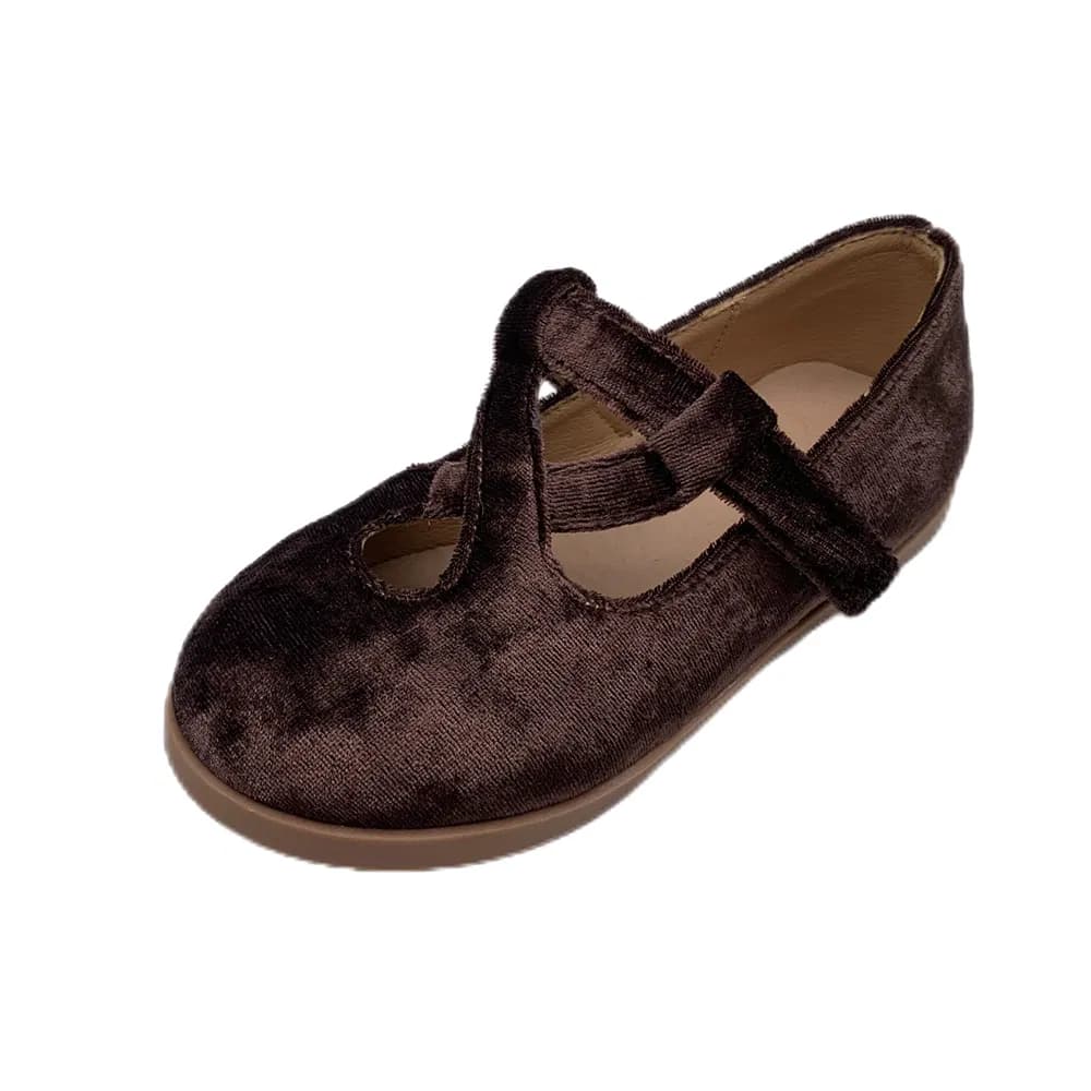 Latest Autumn Design Girls Princess Cute Kids Fashion Flat Party Shoes