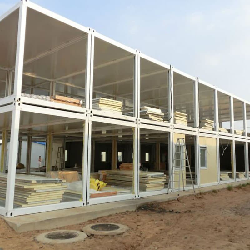 Portable Modular Living Room Prefabricated Container House for Construction Site Office Hotel School Apartment