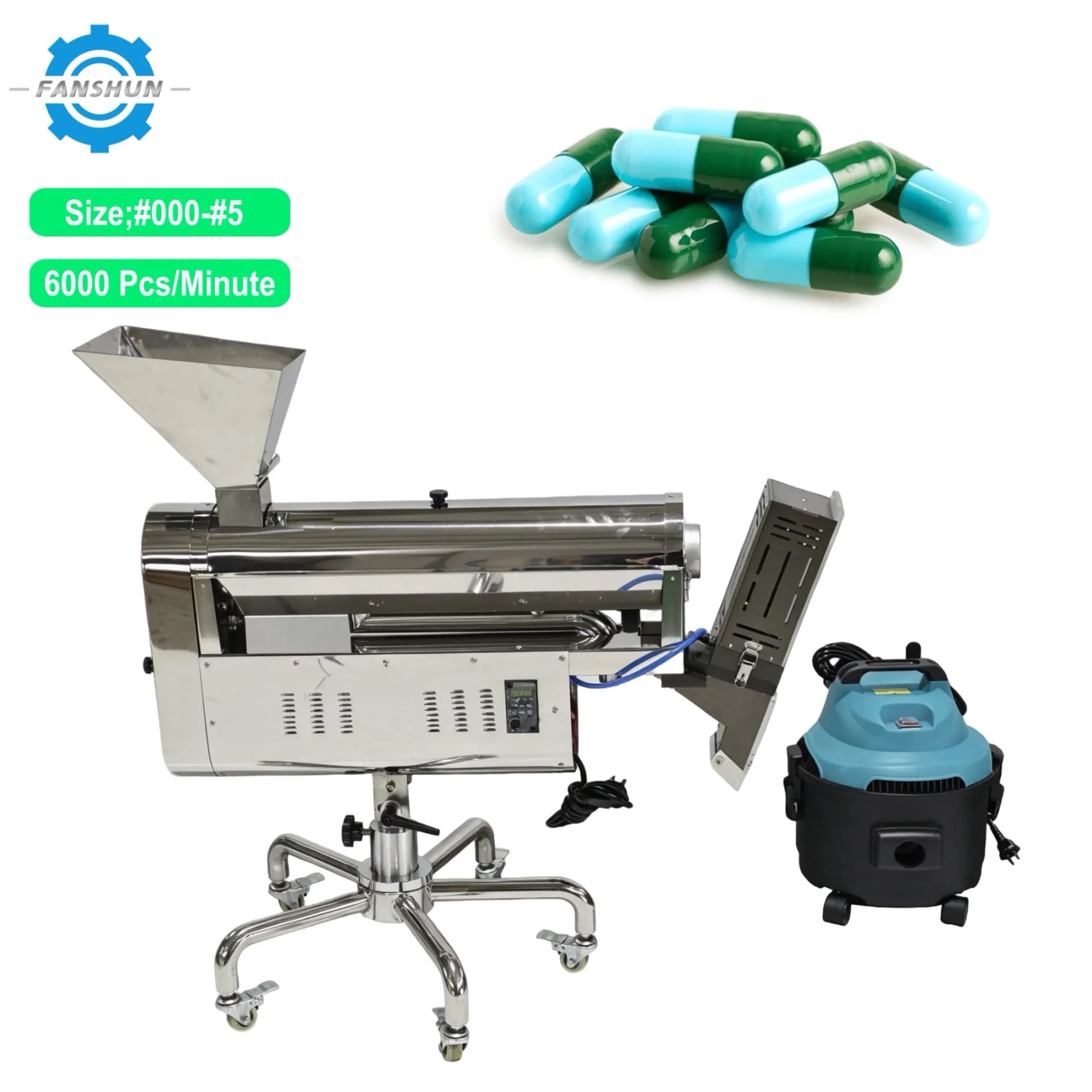 High Precision Automatic Efficient Industrial Tablets Capsule Sorting and Polisher Machine