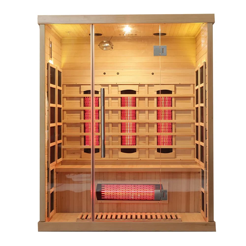 Solid Wood Easing Pain Home Outdoor Sauna Infrared