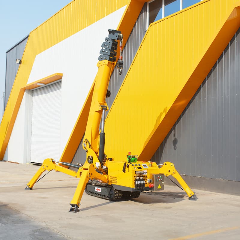 8 Ton Lifting Crawler Crane Foldable Telescopic Construction Spider Crane Price