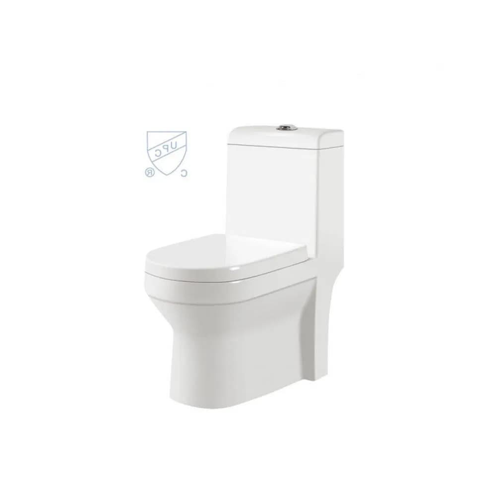 Floor Standing Water Saving Dual Flush One-Piece S-Trap Siphonic Ceramic Upc Wc Toilet