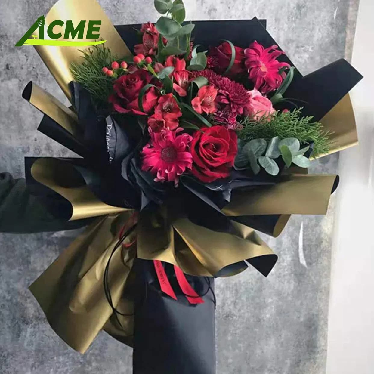 Waterproof PVC Flower Wrapping and Gift Packaging