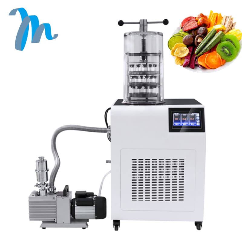 3kg 4kg 6kg 10K Widely-Used Powder Vacuum Dryer Tabletop Laboratory Freeze Dryer Drying Machine