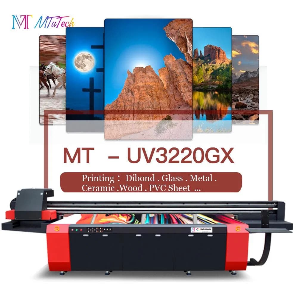 Mt Affordable Vacuum Suction Control Corrugated Plastic Glass Printer Machine