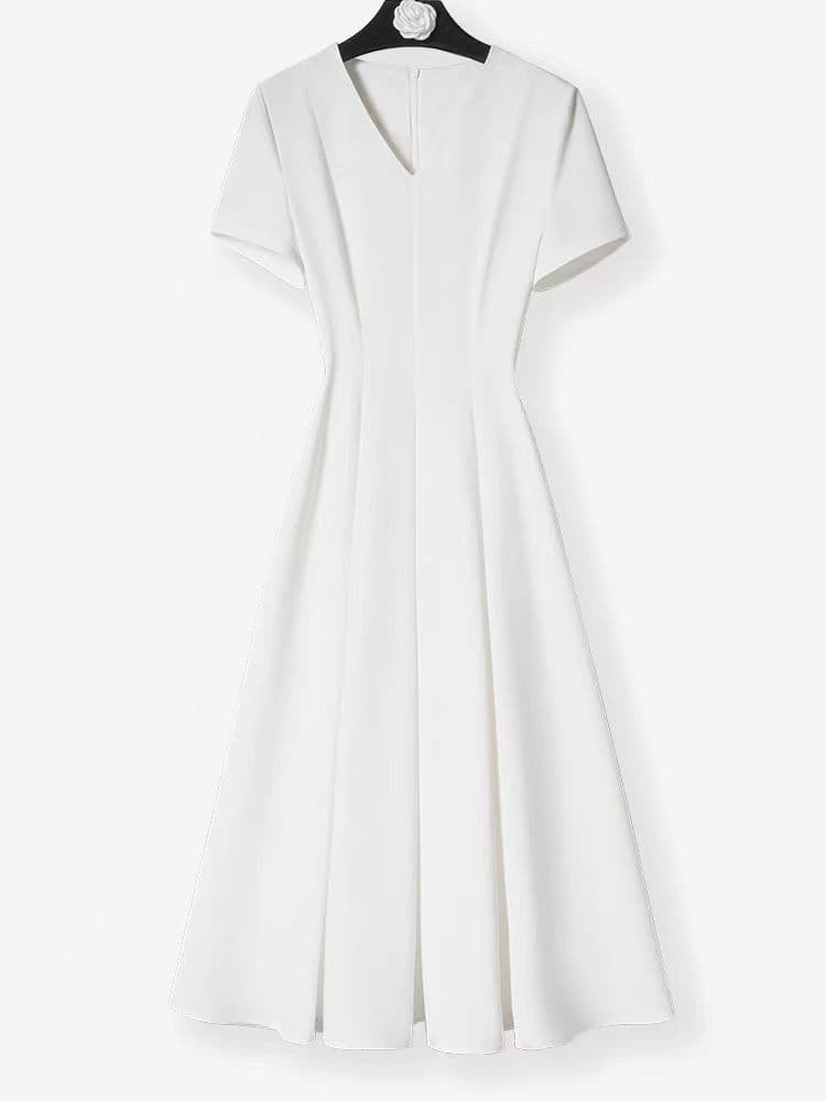 2025 Can Be Customized Fashion Simple Commuter V-Neck Dress