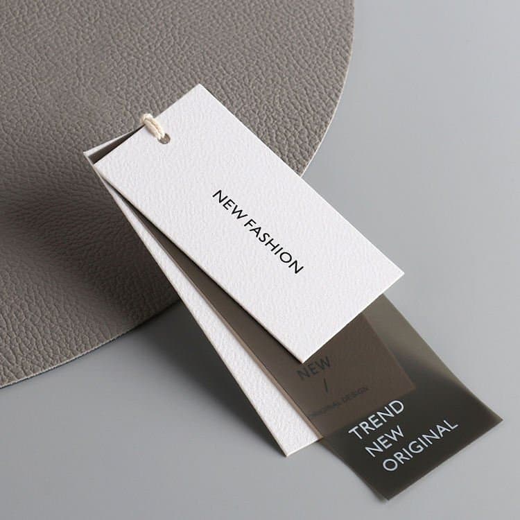 Luxury High Quality Printing Laser Holographic Clothing Hang Tag Labels Custom