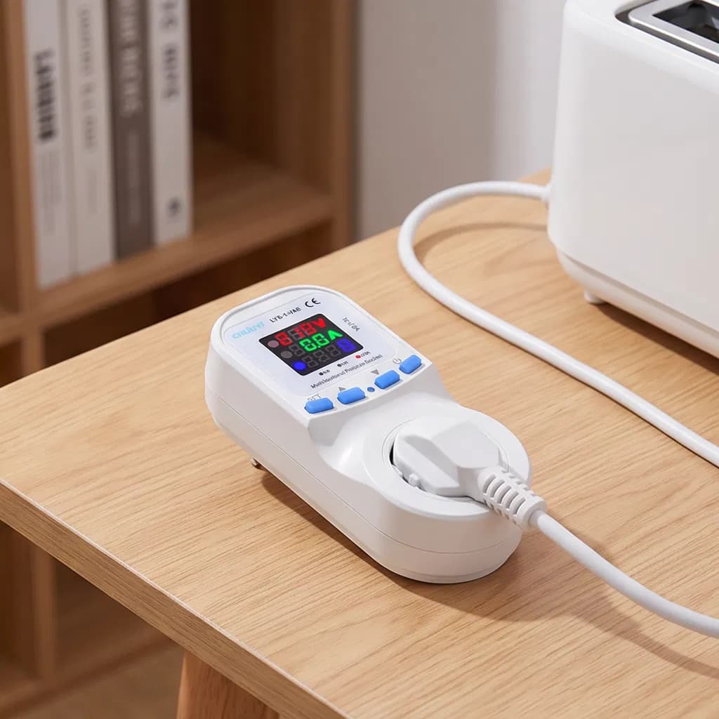 Smart Voltage Protector Socket for Home Appliances Safety