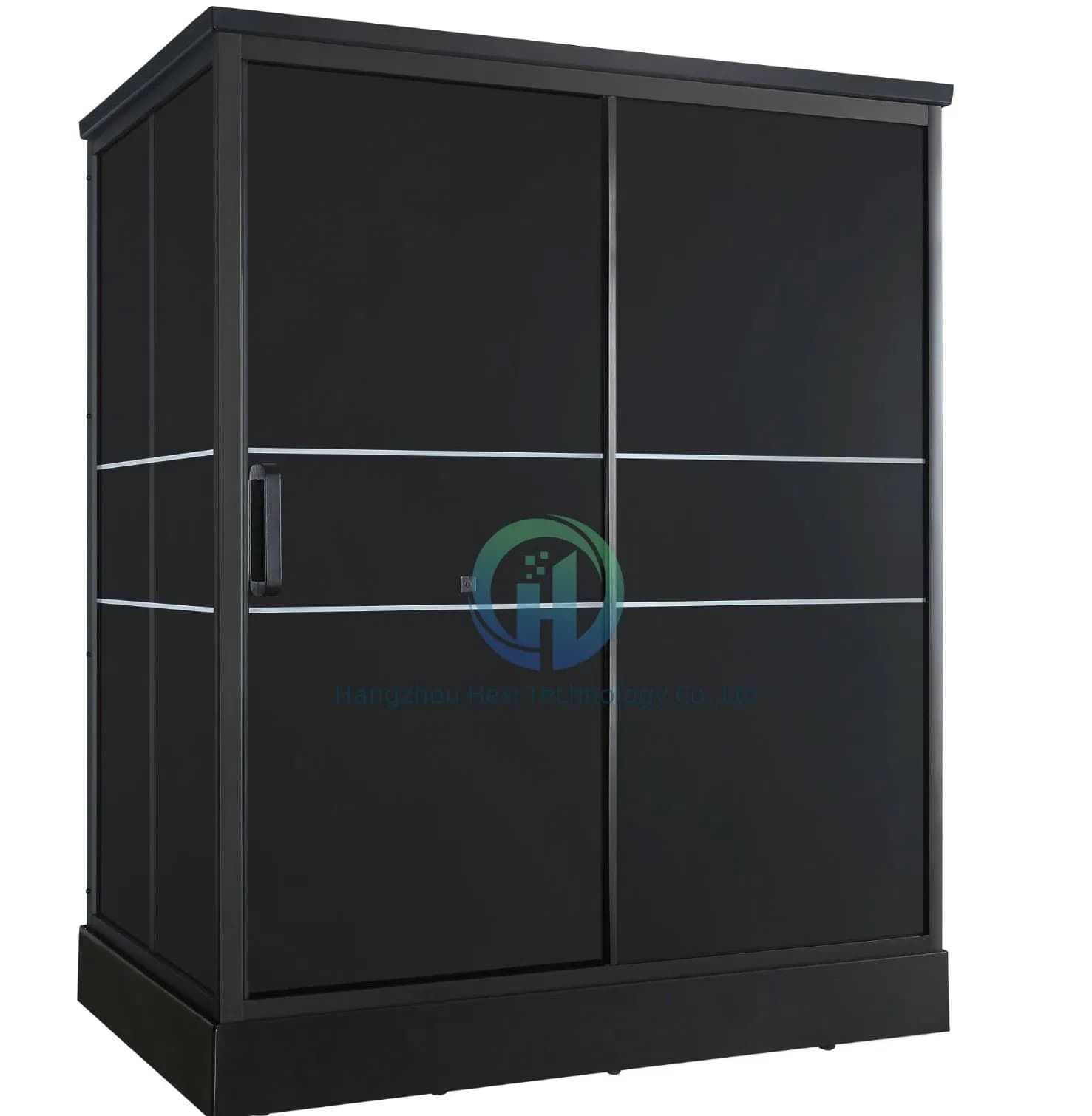 Modern Stylish Black Prefab Bathroom with Toilet for Shower