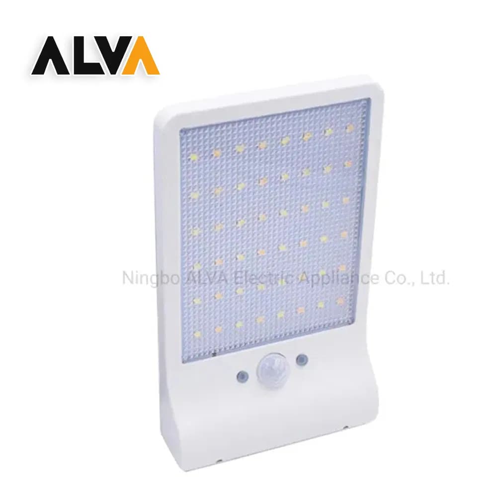 Alva LED Solar Wall Light Auto Charging with Sensor IP65 Plastic Outdoor Light