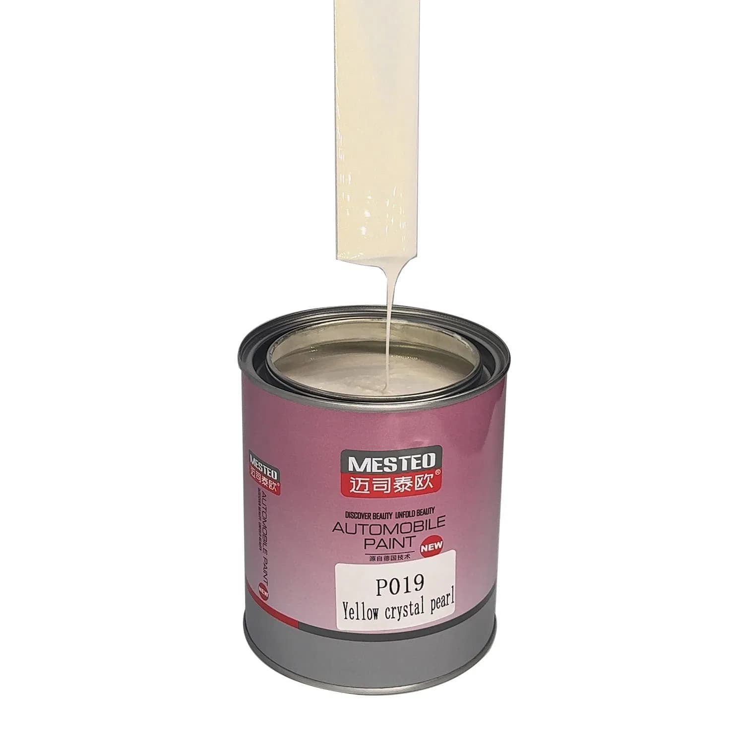 Superior HS 1K Acrylic Car Paint - Vibrant Crystal Yellow Pearl Finish