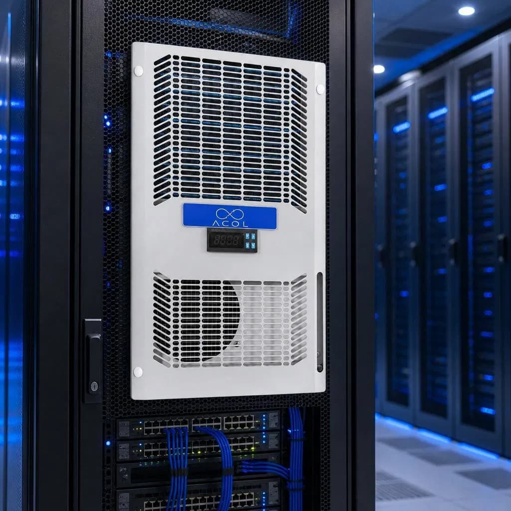 Slim IP54 Industrial Cabinet Cooling Unit for Electrical Enclosure Panels and Server Cabinets