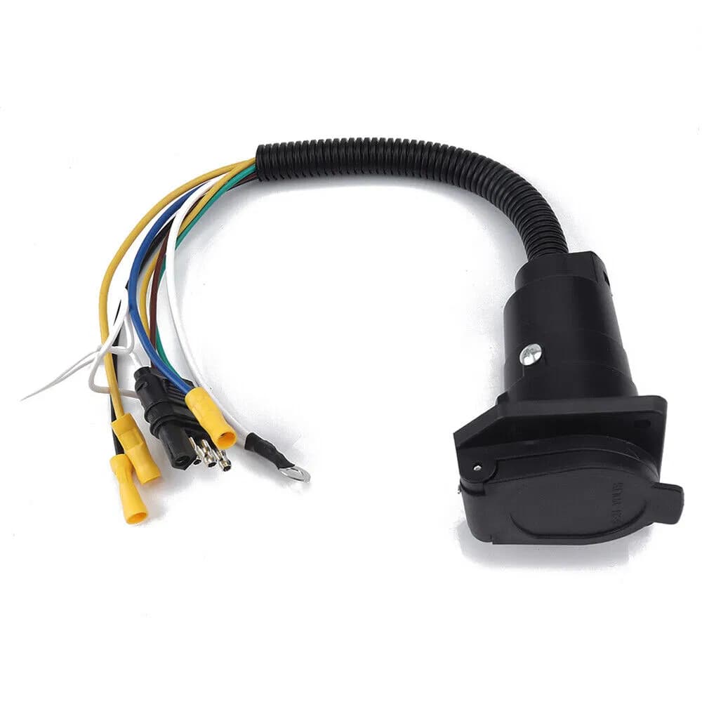 Plug 7 Pin Tow Bar Socket Electrical Wire Connectors American Style