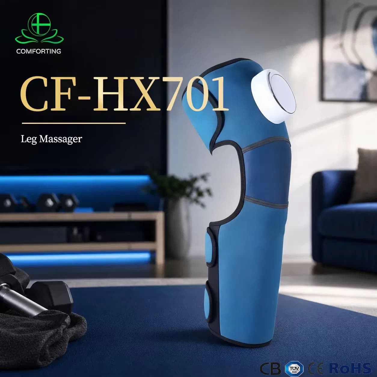 Heated Knee Massager Vibration Heating Knee Brace for Joint Pain Relief