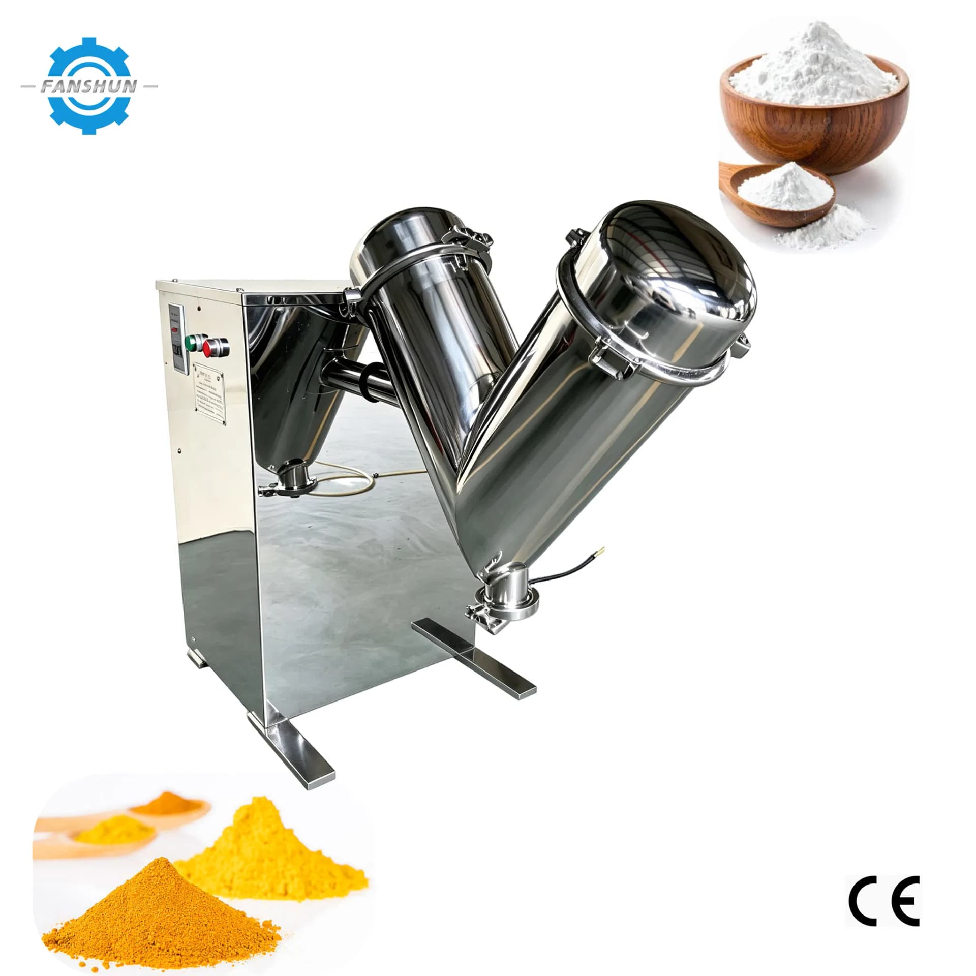 Vh-100 Industrial Food Chemical Mixer with 250mm Feed Port