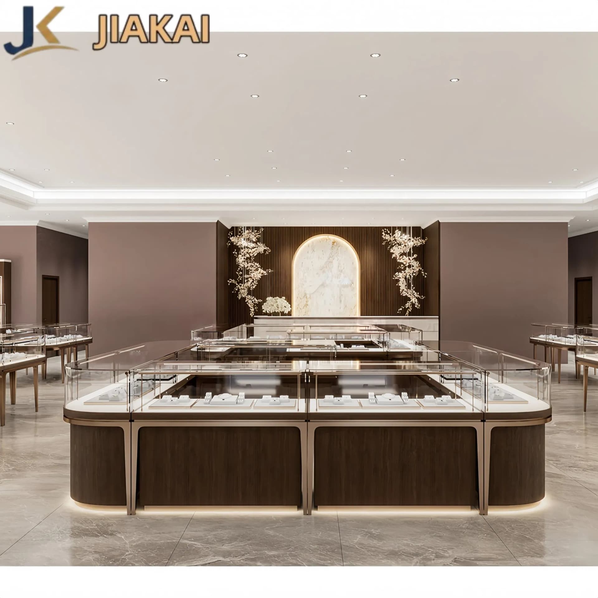 Premium Jewelry Shop Interior Design for Jewelry Showcase Showroom Furniture