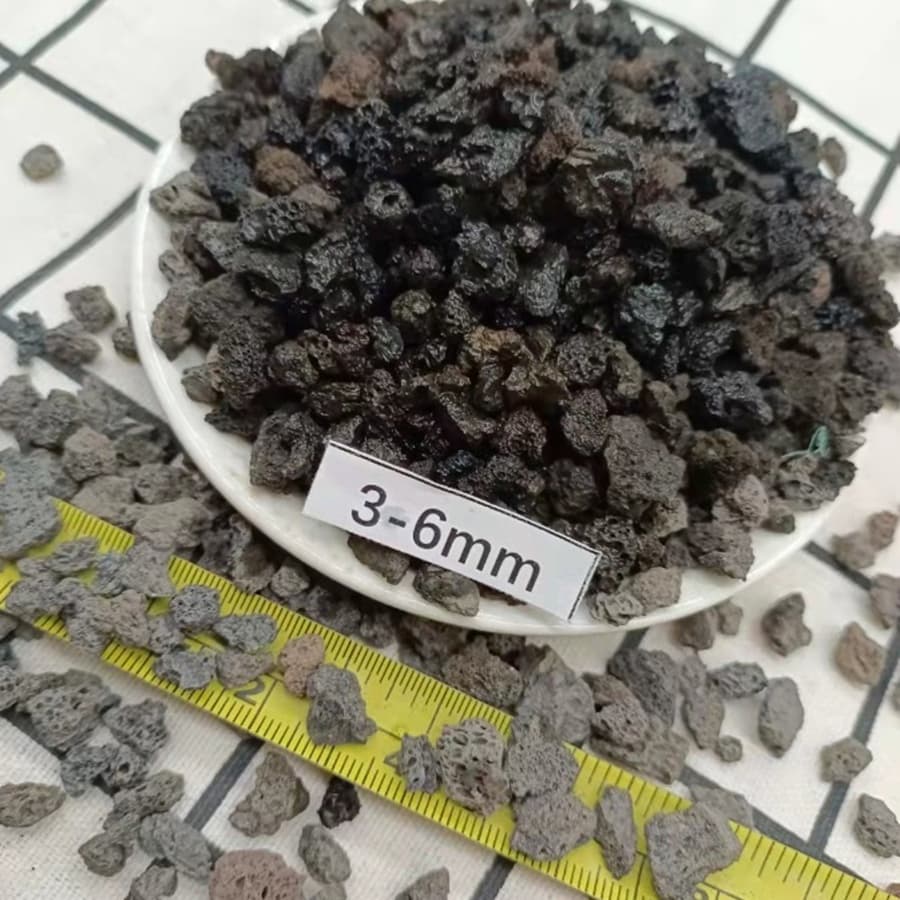 Black Lava Rocks Stone Volcanic Stone for Garden, Aquarium, Plant, Building